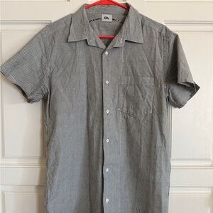 Classic Black and White Striped Men's Shirt